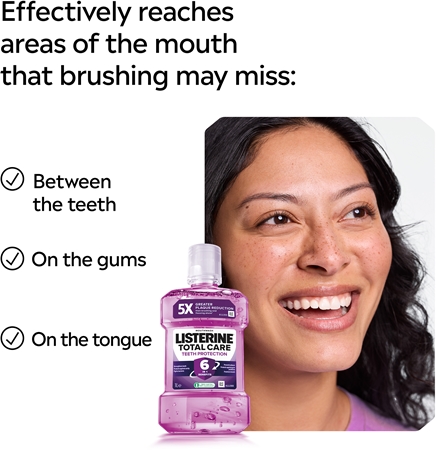 Listerine Total Care Teeth Protection Complex Protection Mouthwash 6-in-1