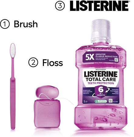 Listerine Total Care Teeth Protection Complex Protection Mouthwash 6-in-1