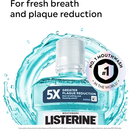 Listerine Cool Mint Munvatten För frisk andedräkt
