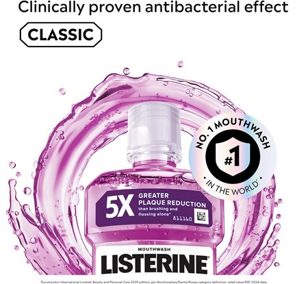 Listerine Essential Care Teeth Protection bain de bouche pour une protection complète des dents 6 en 1