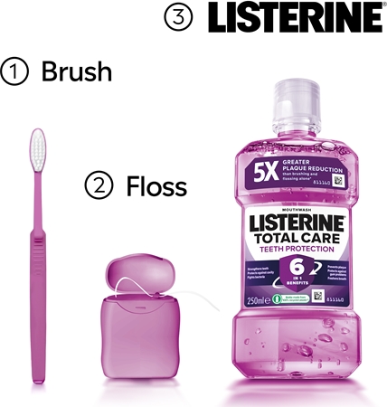Listerine Total Care Teeth Protection Complex Protection Mouthwash 6-in-1