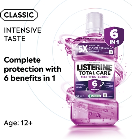 Listerine Total Care Teeth Protection Complex Protection Mouthwash 6-in-1