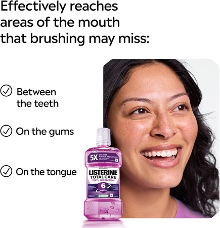 Listerine Essential Care Teeth Protection bain de bouche pour une protection complète des dents 6 en 1