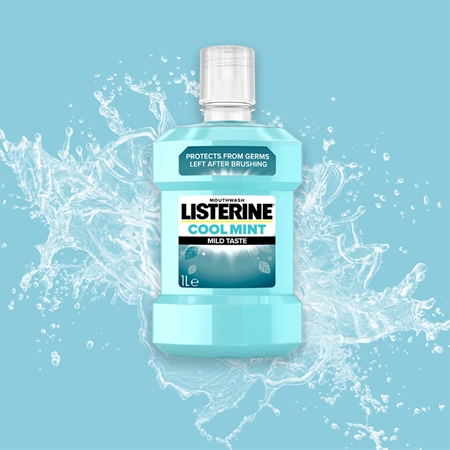 Listerine Cool Mint Mild Taste enjuague bucal sin alcohol