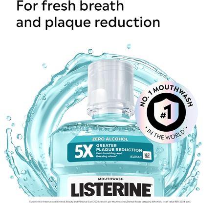 Listerine Cool Mint Mild Taste ústna voda bez alkoholu