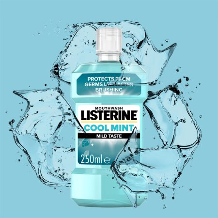 Listerine Cool Mint Mild Taste ústní voda bez alkoholu