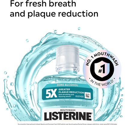 Listerine Cool Mint Mild Taste ustna voda brez alkohola