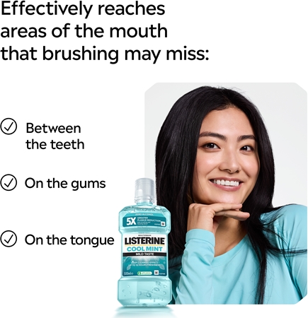 Listerine Cool Mint Mild Taste ustna voda brez alkohola