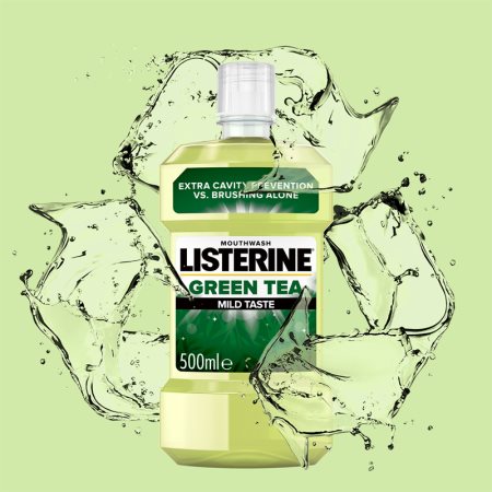 Listerine Green Tea Mondwater  voor Versterking van de Tandglazuur