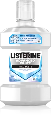 Listerine Advanced White Mild Taste collutorio sbiancante