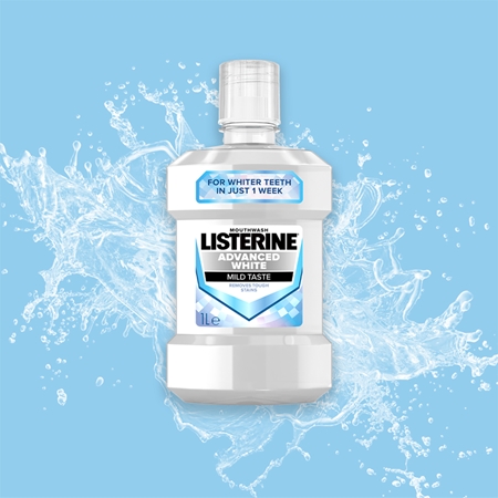 Listerine Advanced White Mild Taste valkaiseva suuvesi