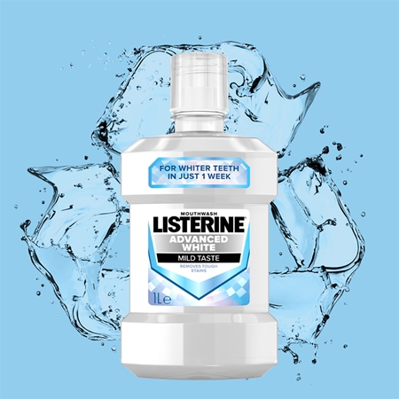 Listerine Advanced White Mild Taste valkaiseva suuvesi