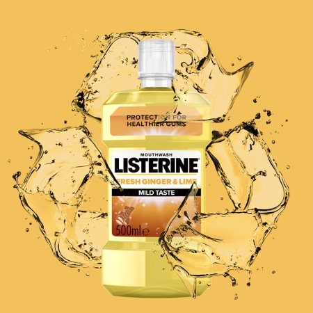 Listerine Fresh Ginger & Lime освежаваща вода за уста
