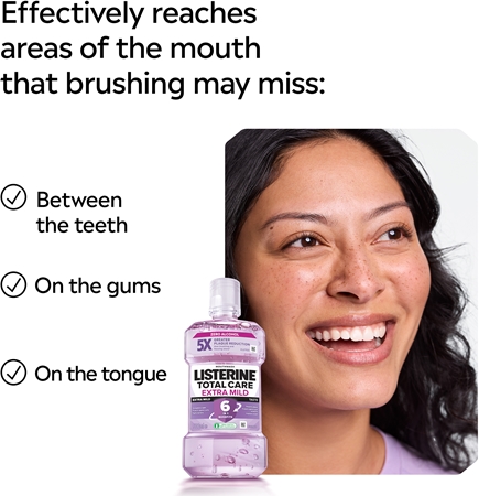 Listerine Total Care Extra Mild elixir bocal