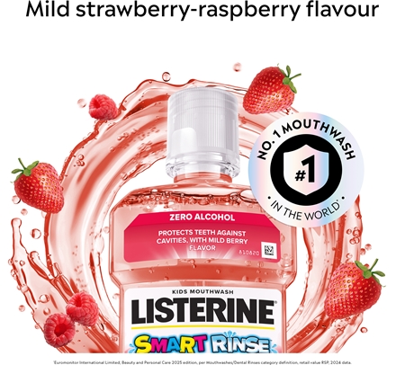 Listerine Smart Rinse Mild Berry collutorio per bambini