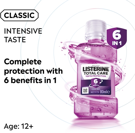 Listerine Essential Care Teeth Protection bain de bouche pour une protection complète des dents 6 en 1