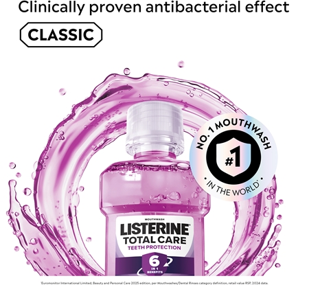 Listerine Essential Care Teeth Protection bain de bouche pour une protection complète des dents 6 en 1