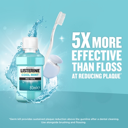 Listerine Cool Mint Mild Taste ústní voda bez alkoholu