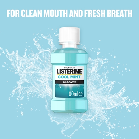 Listerine Cool Mint Mild Taste ústní voda bez alkoholu