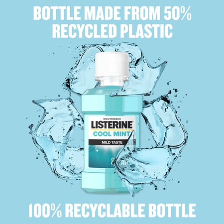 Listerine Cool Mint Mild Taste ústní voda bez alkoholu