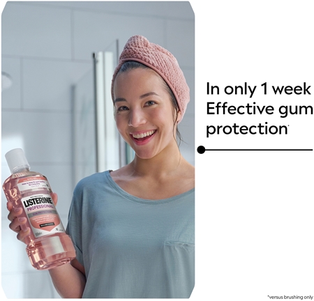 Listerine Professional Gum Protection+ Mouthwash for protection of teeth and gums