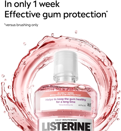 Listerine Professional Gum Protection+ Mouthwash for protection of teeth and gums