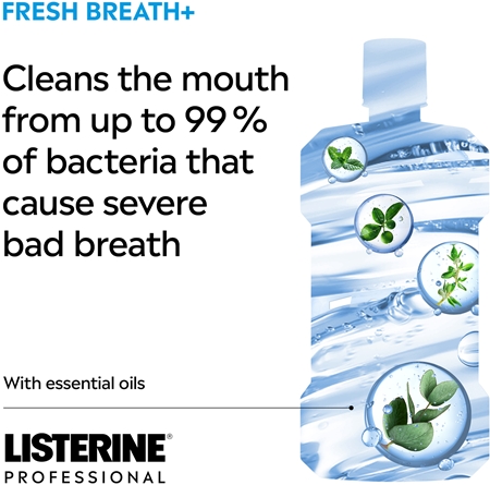 Listerine Professional Fresh Breath+ Mouthwash for fresh breath