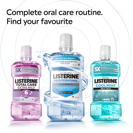 Listerine Professional Fresh Breath+ Mouthwash for fresh breath