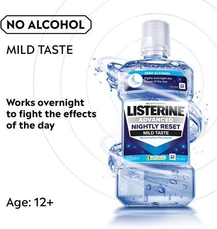 Listerine Advanced Nightly Reset Remineralising Mouthwash