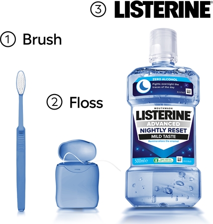Listerine Advanced Nightly Reset Remineralising Mouthwash