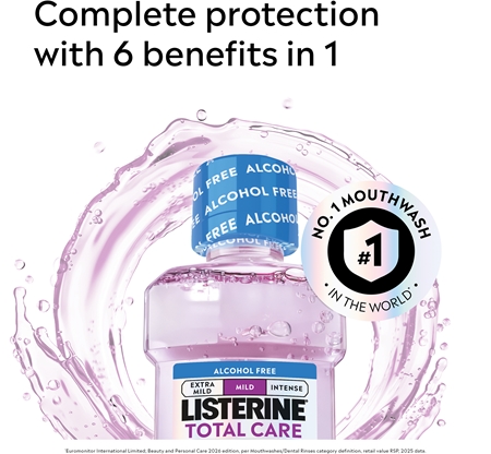 Listerine Total Care Mild Mundspülung ohne Alkohol