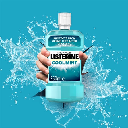 Listerine Cool Mint suuvesi hengityksen raikastamiseen
