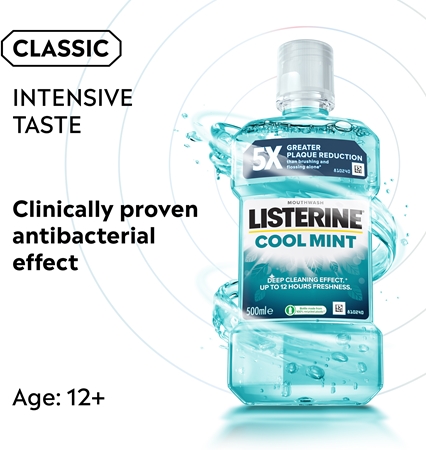 Listerine Cool Mint Mouthwash for fresh breath