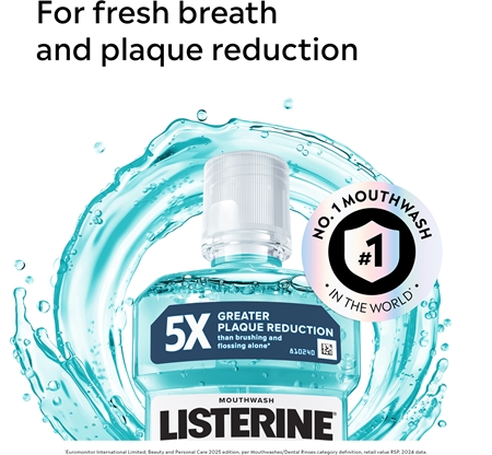 Listerine Cool Mint Mouthwash for fresh breath