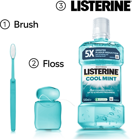 Listerine Cool Mint Mouthwash for fresh breath