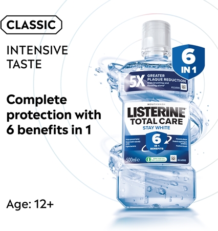 Listerine Stay White Mouthwash with whitening effect