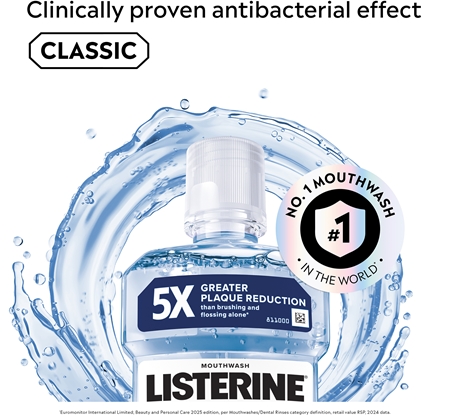 Listerine Stay White Mouthwash with whitening effect
