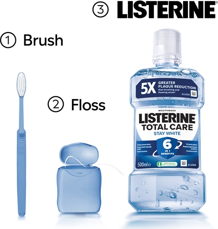 Listerine Stay White Mouthwash with whitening effect