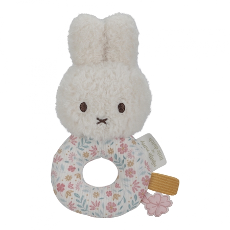 Little Dutch Miffy Fluffy Lucky Blossom Rattle Toy chrastítko