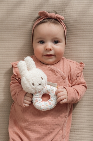 Little Dutch Miffy Fluffy Lucky Blossom Rattle Toy chrastítko