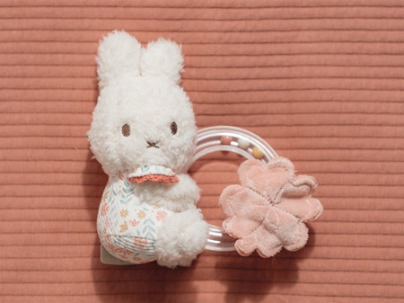 Little Dutch Miffy Fluffy Lucky Blossom Ring Rattle chrastítko