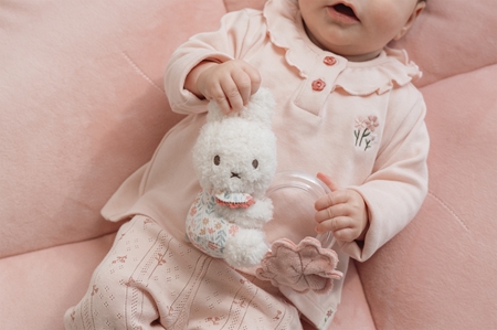Little Dutch Miffy Fluffy Lucky Blossom Ring Rattle chrastítko