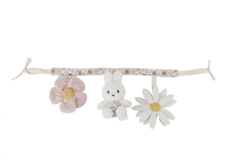 Little Dutch Stroller Activity Chain Miffy Vintage Flowers giocattolo pendente a contrasto