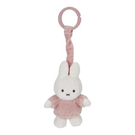 Little Dutch Hanging Toy Miffy Fluffy Pink viseća igračka kontrastnih boja