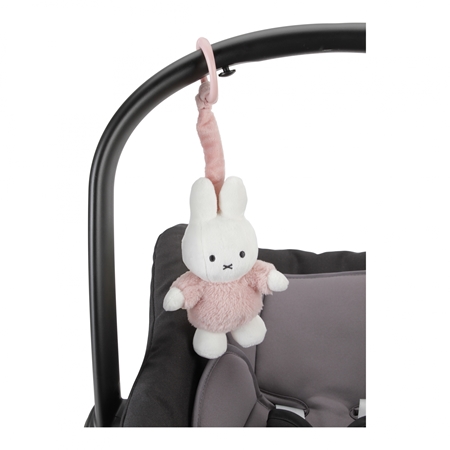 Little Dutch Hanging Toy Miffy Fluffy Pink viseća igračka kontrastnih boja