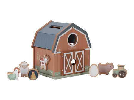 Little Dutch Little Farm Shape Sorter aktivity hračka