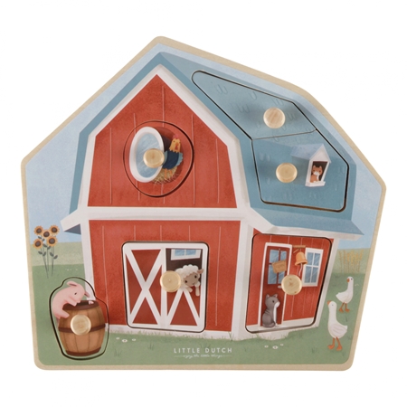 Little Dutch Little Farm Wooden Puzzle пазл з деревини