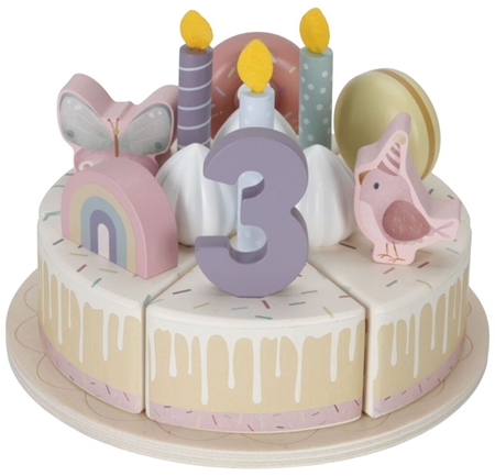 Little Dutch Birthday Cake Pink hračka ze dřeva