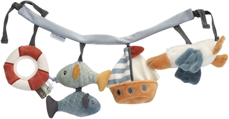 Little Dutch Stroller Toy Chain Sailors Bay kontrastná závesná hračka