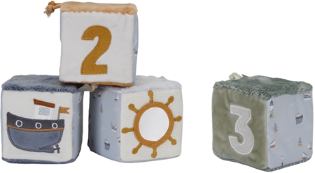 Little Dutch Sailors Bay Set of Soft Cubes plyšové kostky